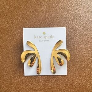 Kate Spade Gold Abstract Earrings